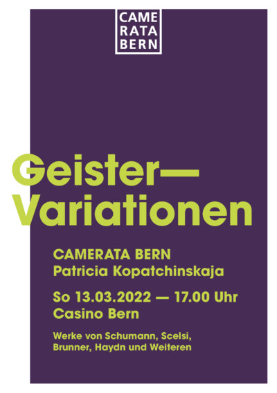 Cam Programmheft Geister Variatinoen