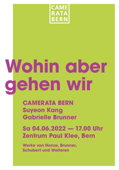 Cam Programmheft Wohin aber gehen wir